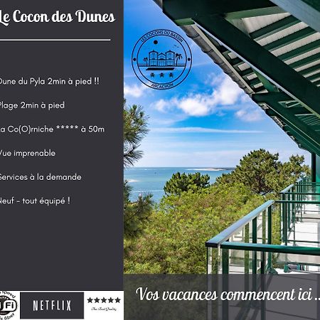 Le Cocon Des Dunes - Vue Mer, Plage&Corniche A Pied Le Moulleau Exterior photo